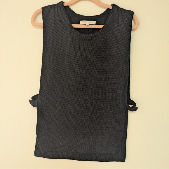 Gerard Darrel Navy Layering Vest Wool/Cotton Blend Size XS/S - Picture 7 of 13